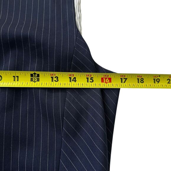 Brooks Brothers Blue Red Fleece Pinstripe Sheath Dress Women's Size 6 | 71-39 - Picture 7 of 7